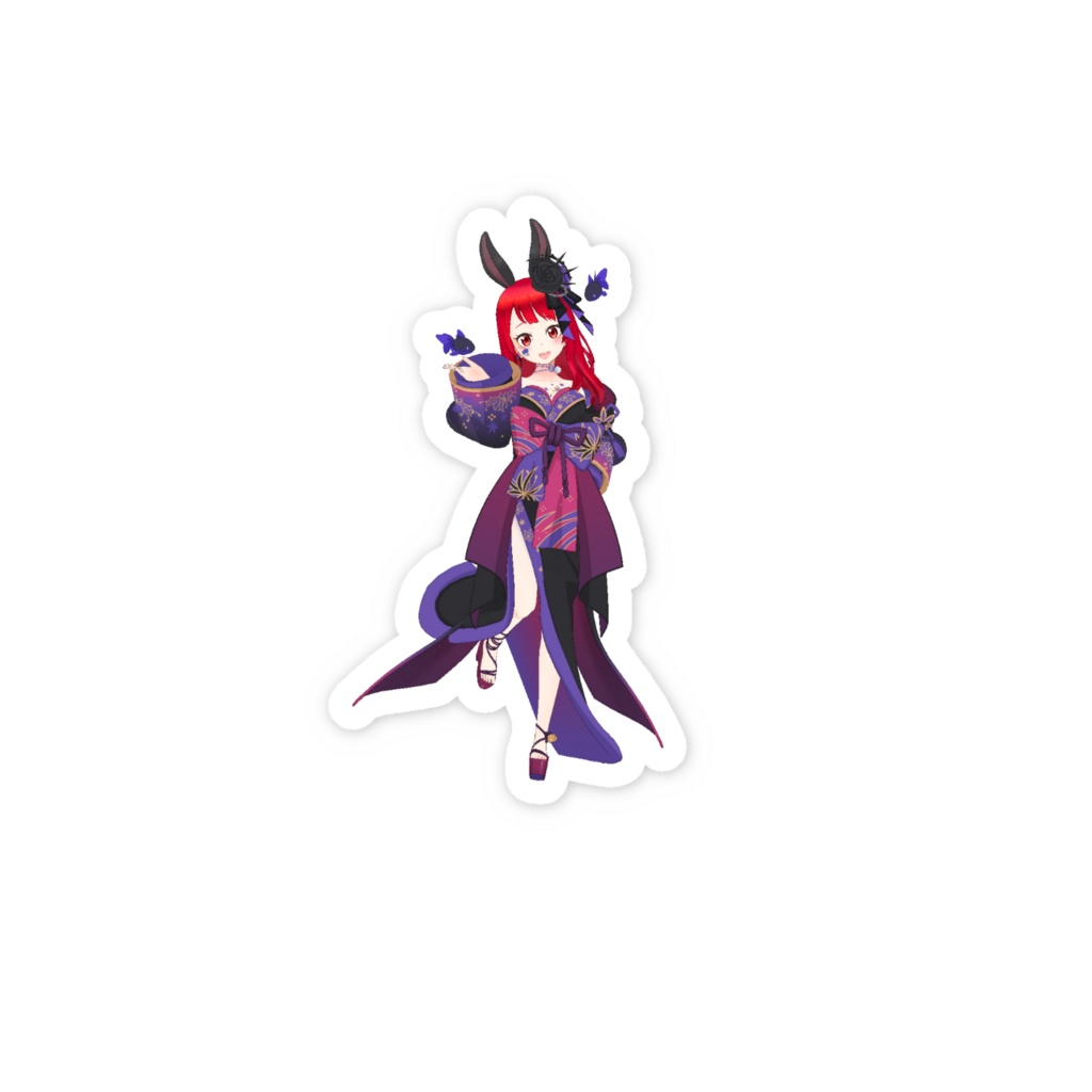 【向日 美葵】3月生誕祭記念日-スマホステッカー-G0324