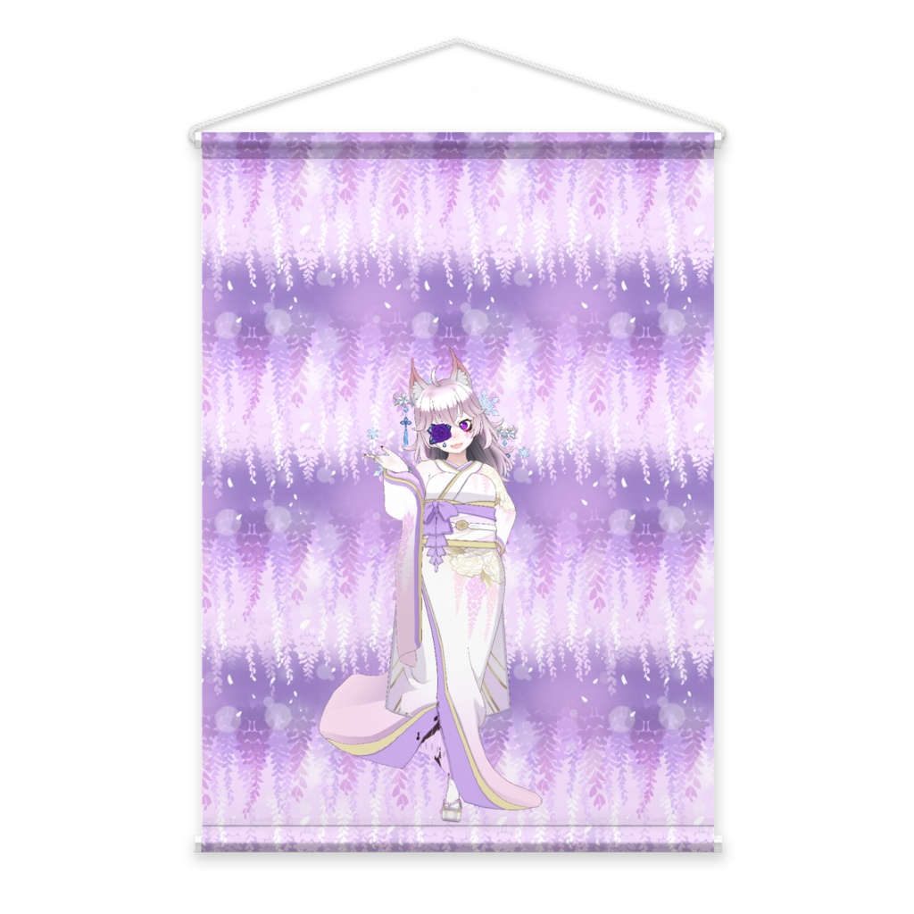 【鳴狐朱蘭】3月生誕祭記念日-タペストリー-G0320