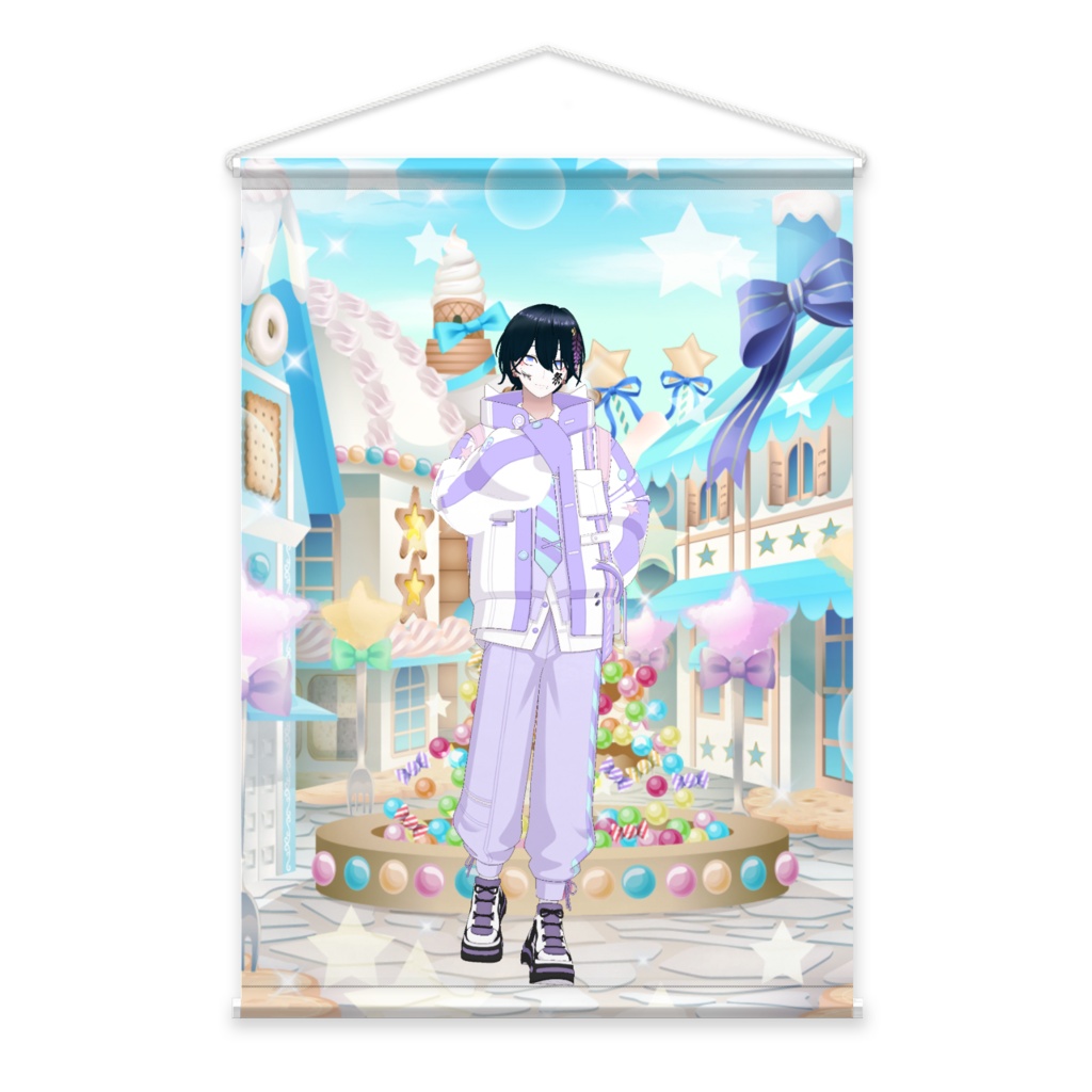 【しろく@64】3月生誕祭記念日-タペストリー-G0309