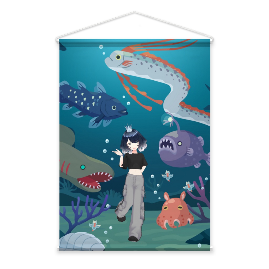 【花丸木あめりあ千代丸】3月生誕祭記念日-タペストリー-G0305