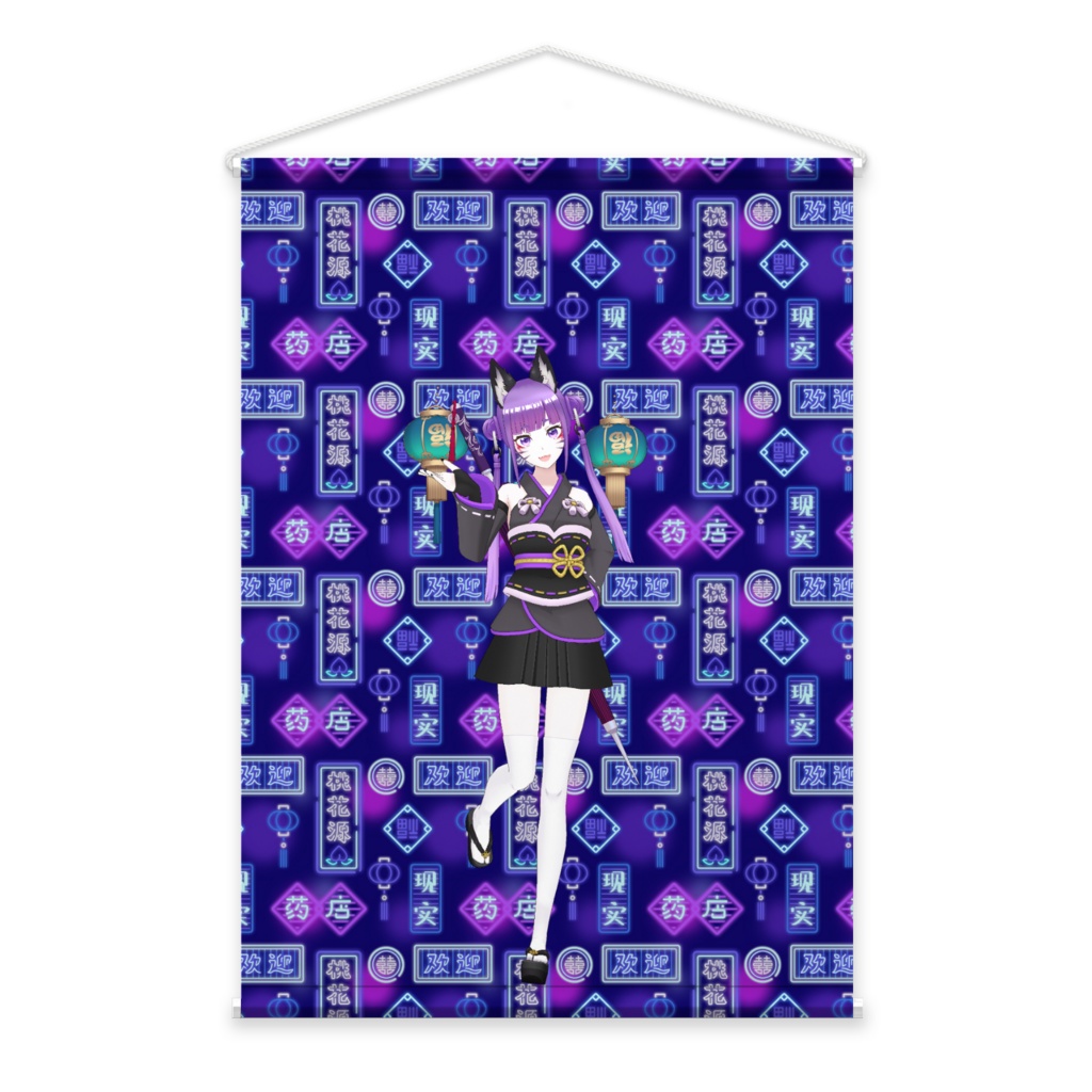 【㍉かぐや】3月生誕祭記念日-タペストリー-G0294