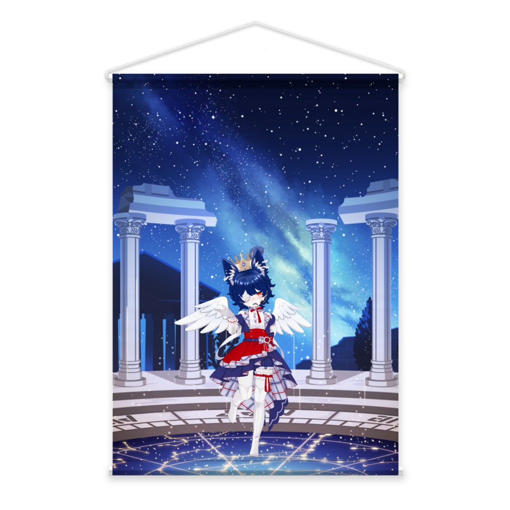 【一ッ目蒼陽(あおや)】3月生誕祭記念日-タペストリー-G0291