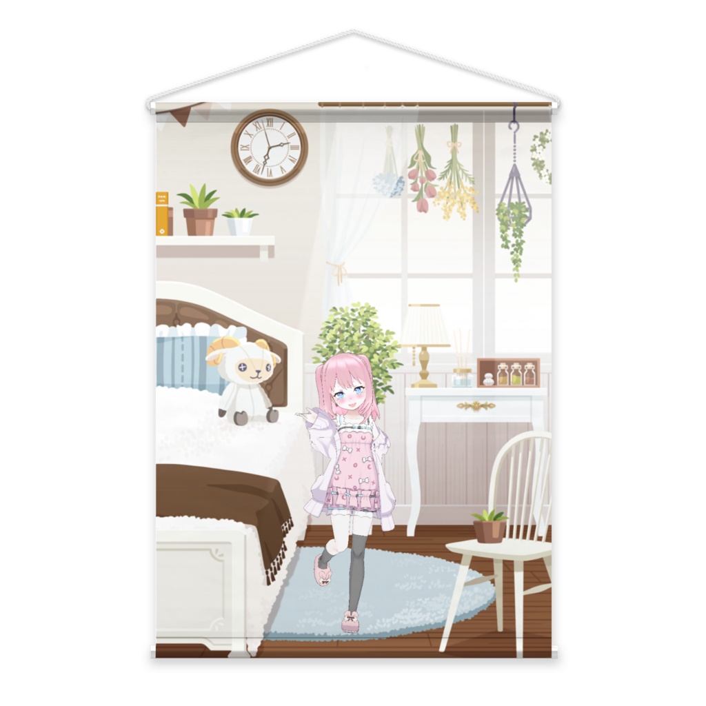 【奏調 レミ様】3月生誕祭記念日-タペストリー-G0258