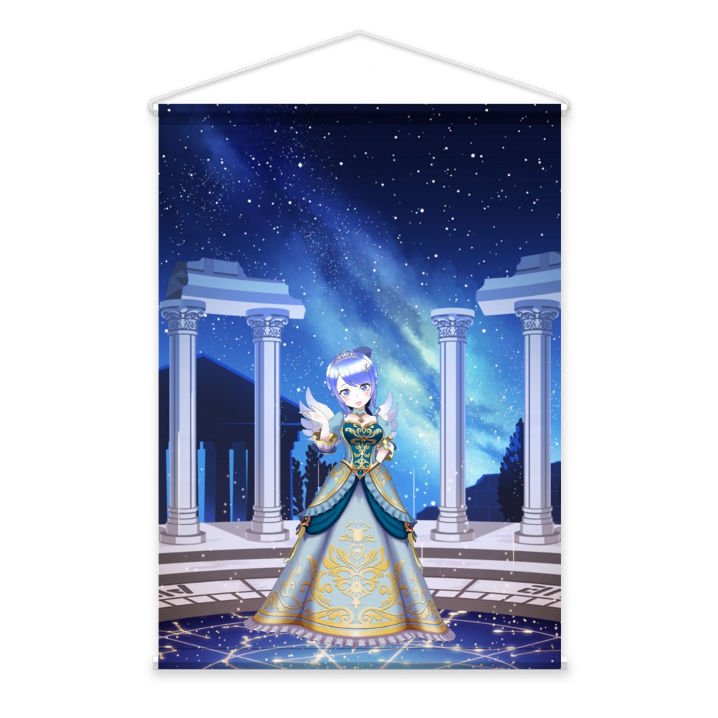 【月夜見 蒼音】3月生誕祭記念日-タペストリー-G0247