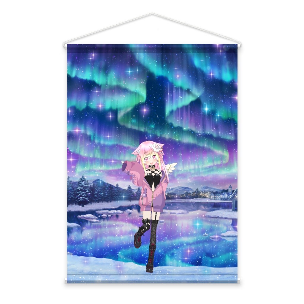 【カワボヒロインいちご】3月生誕祭記念日-タペストリー-G0221