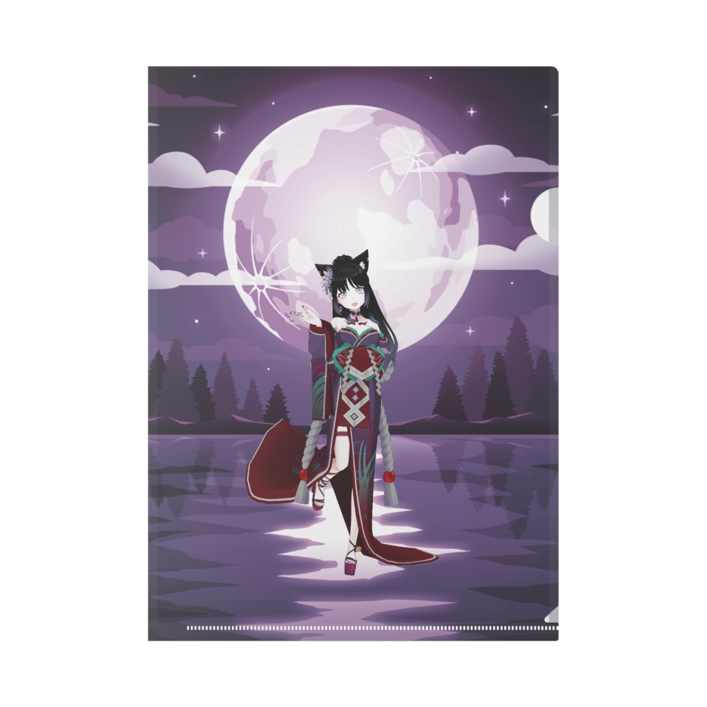 【明石月夜(月猫)】3月生誕祭記念日-クリアファイル-G0200