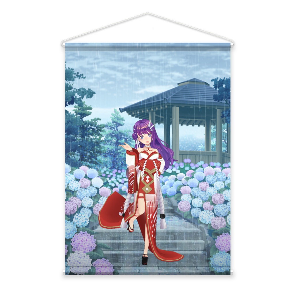 【三本角 みつの】3月生誕祭記念日-タペストリー-G0197