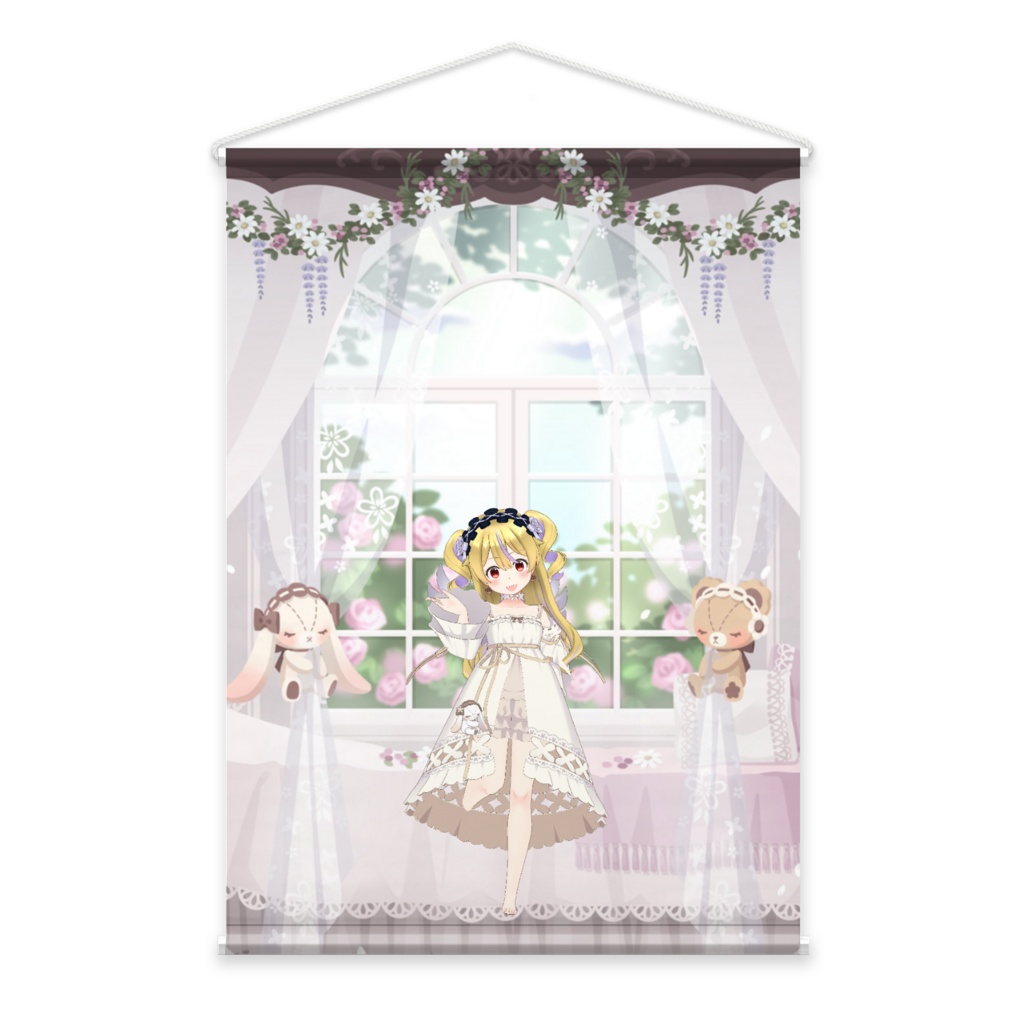 【ロイヤルおもち】3月生誕祭記念日-タペストリー-G0186