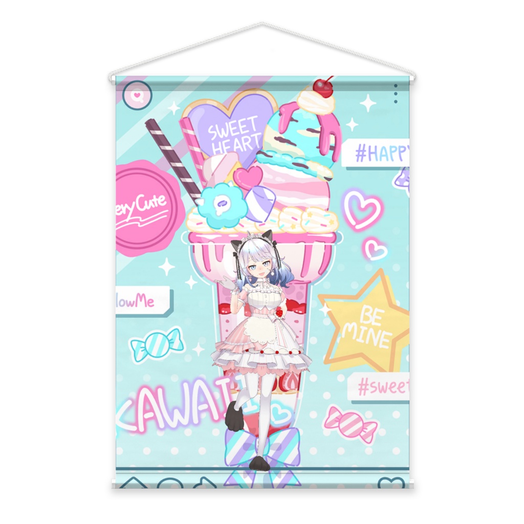 【芯華真琴】3月生誕祭記念日-タペストリー-G0141