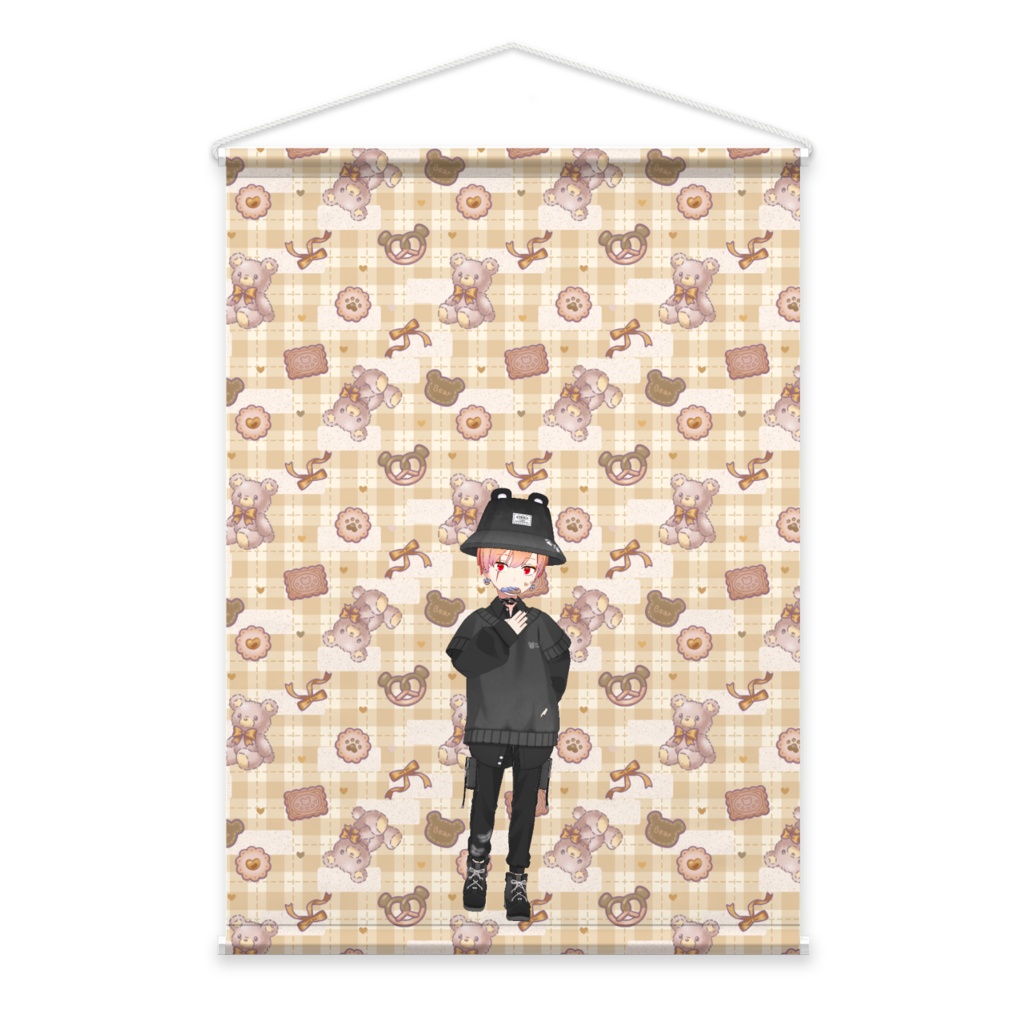 【黒グマ】3月生誕祭記念日-タペストリー-G0117