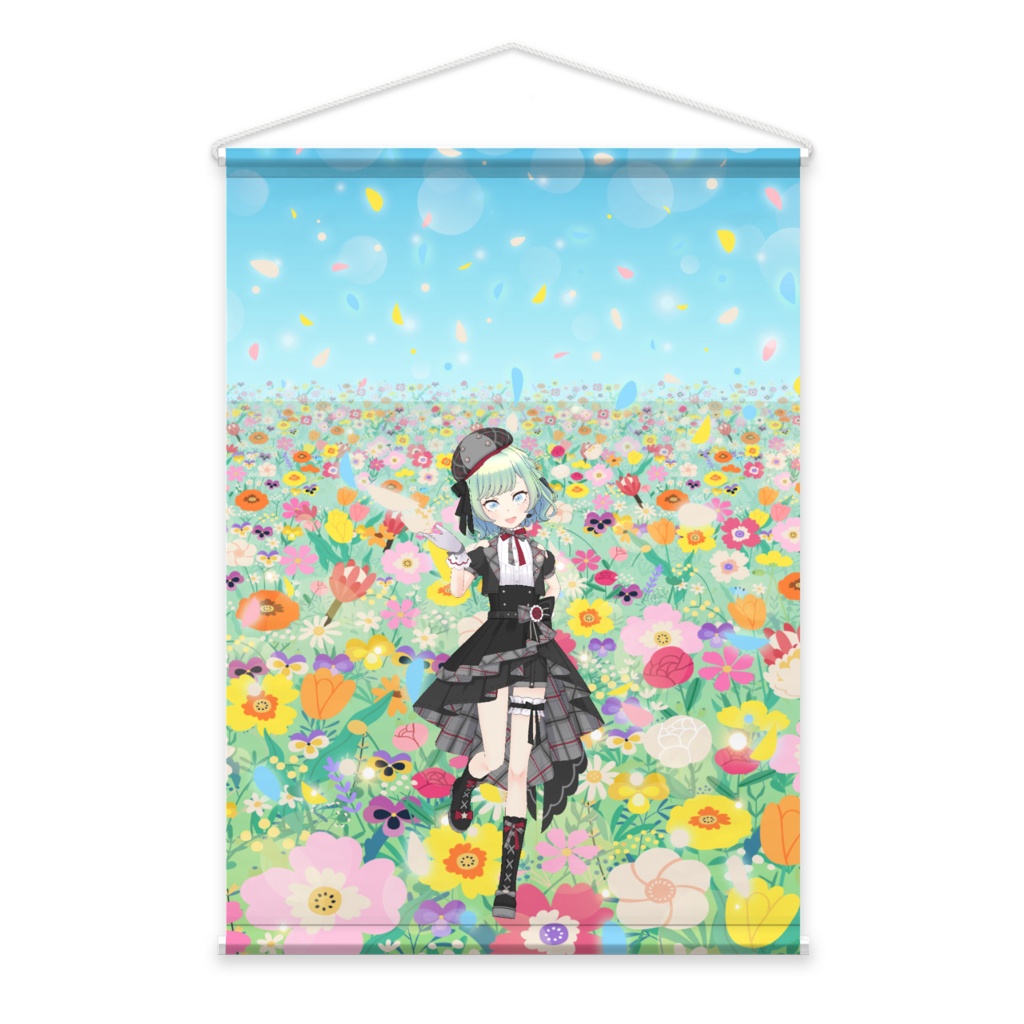 【紫水 摩琴】3月生誕祭記念日-タペストリー-G0116