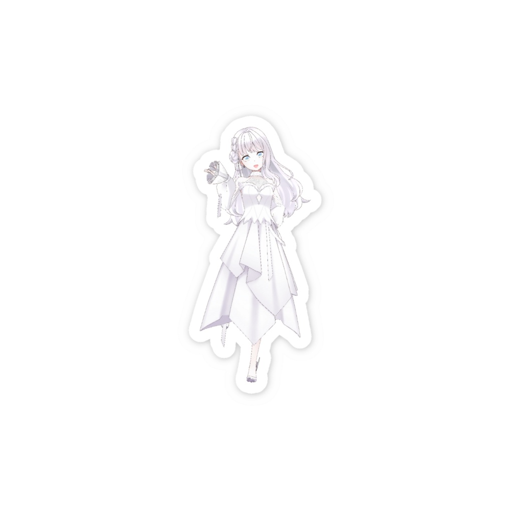 【あお️】3月生誕祭記念日-スマホステッカー-G0083