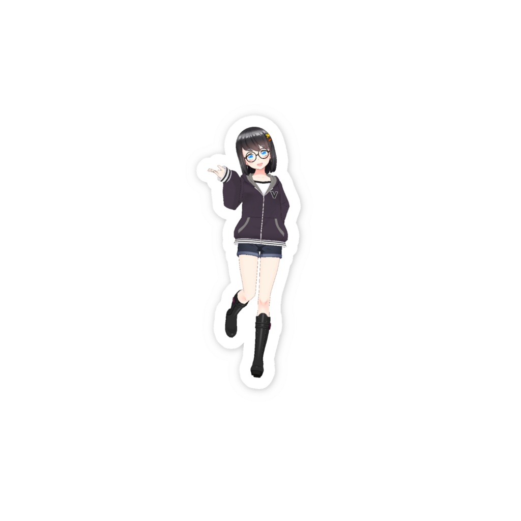 【らむね】3月生誕祭記念日-スマホステッカー-G0081