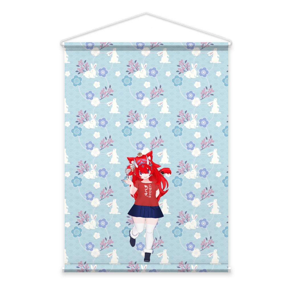【御籤のプリン豆芝】3月生誕祭記念日-タペストリー-G0031