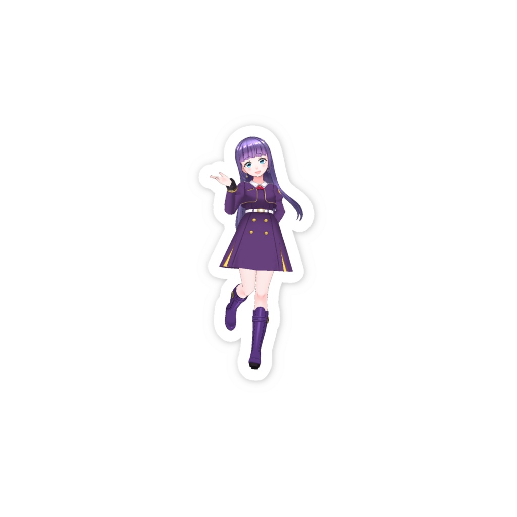【みっちゃん】3月生誕祭記念日-スマホステッカー-G0015