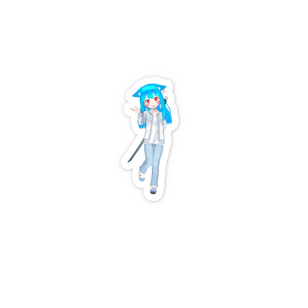 【柚花亜姫】3月生誕祭記念日-スマホステッカー-G0013