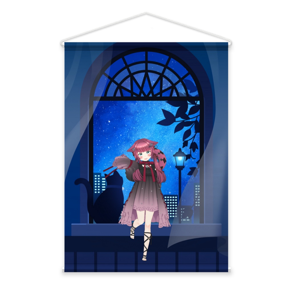 【雲雀　海依】3月生誕祭記念日-タペストリー-G0002