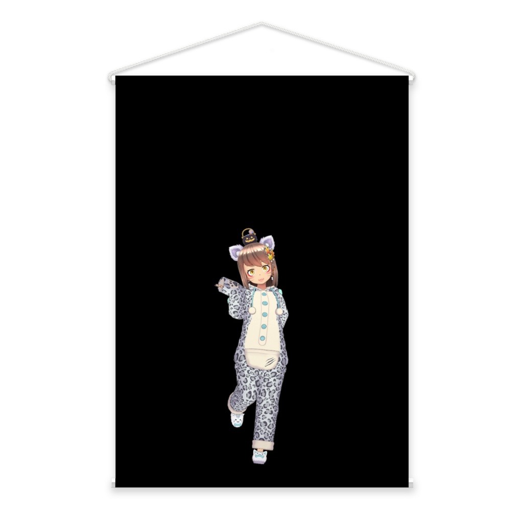 【翡翠猫(たぬ)】4月生誕祭記念日-タペストリー-G1206