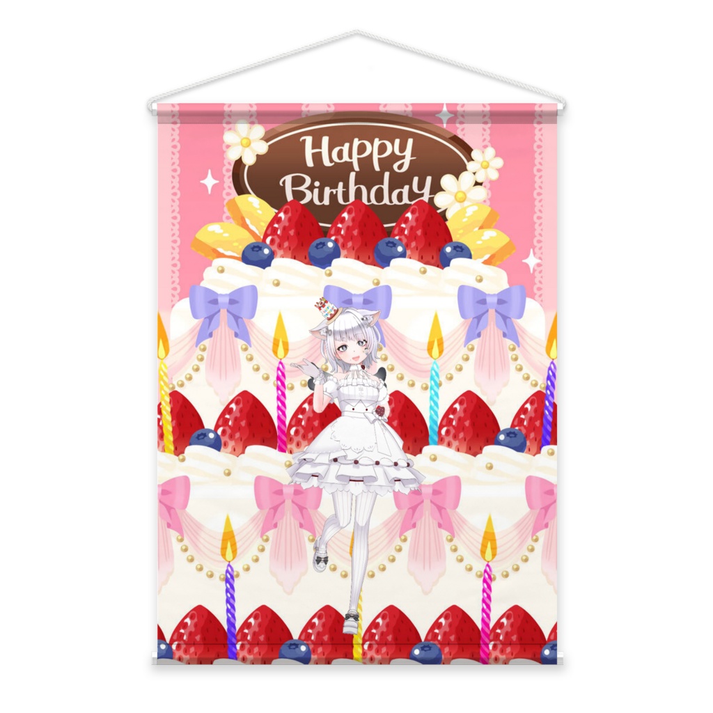 【舞い降りたKIrA】4月生誕祭記念日-タペストリー-G1092