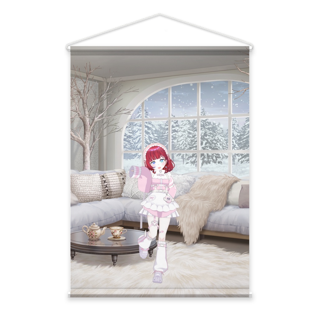 【雪見ぴの】4月生誕祭記念日-タペストリー-G0963