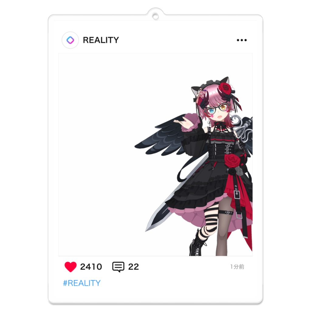 【黒姫みいな。】03月記念日-フィード風アクキーG1406