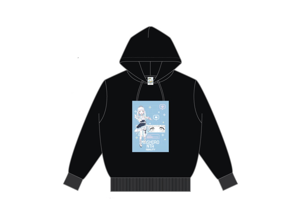 【雪白んた】パーカー