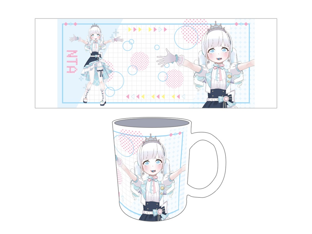 【雪白んた】マグカップ