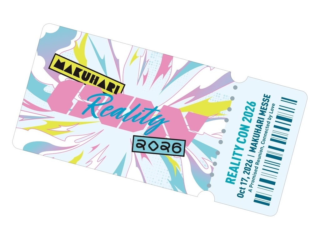 REALITY CON 2026チケット風ステッカー
