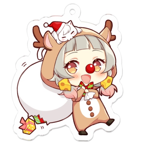 トナカイねずねアクリルキーホルダーღ