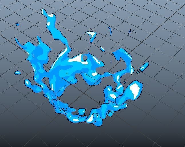 toon water splash