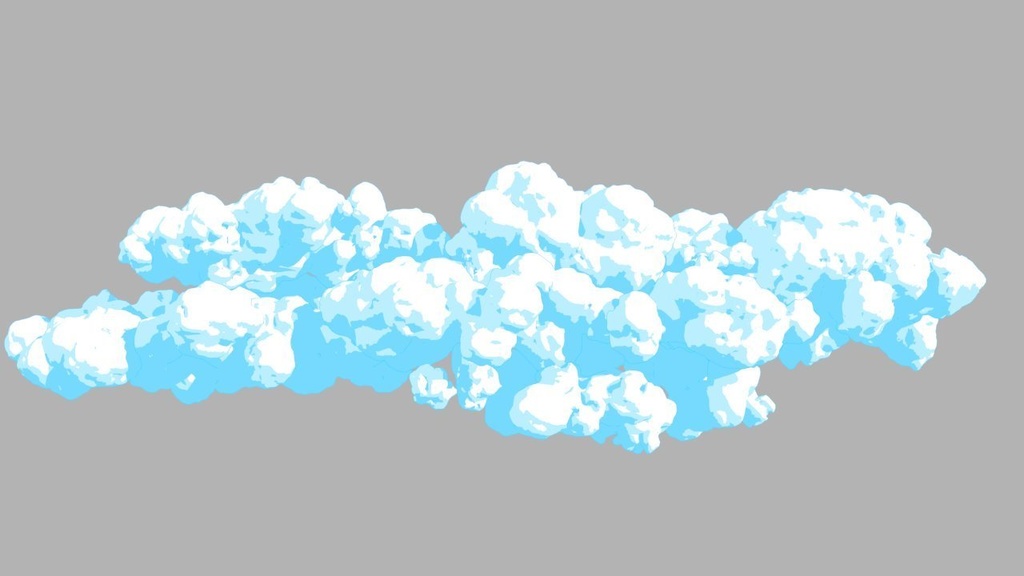 3d Toon Cloud Aseet 