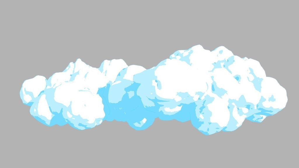 3d Toon Cloud Aseet - k9906008 - BOOTH