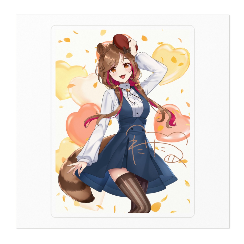 綿世たぬステッカー【キービジュVer】