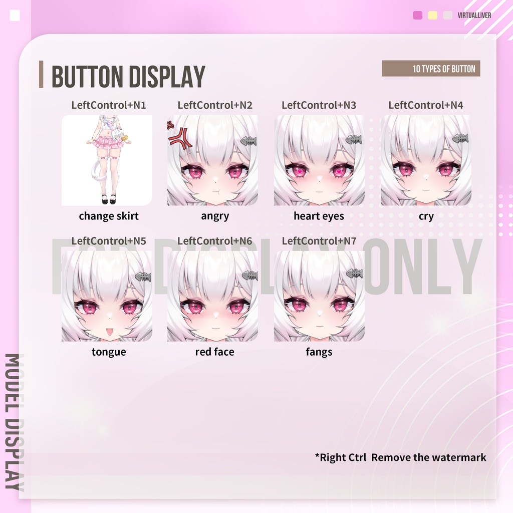 【Live2D公式モデル】ドールフィッシュガール【VTS対応/差分7種】