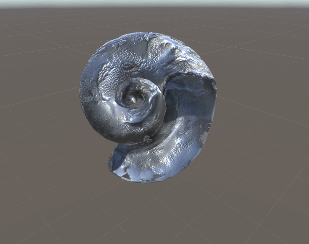 無料3Dモデル_巻貝_free