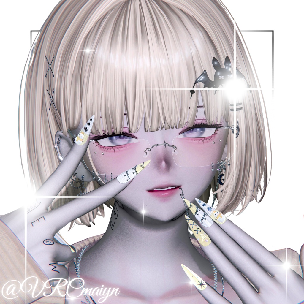 【vrchat用】複数アバター対応⛄くりすます ねいる⛄MA対応】