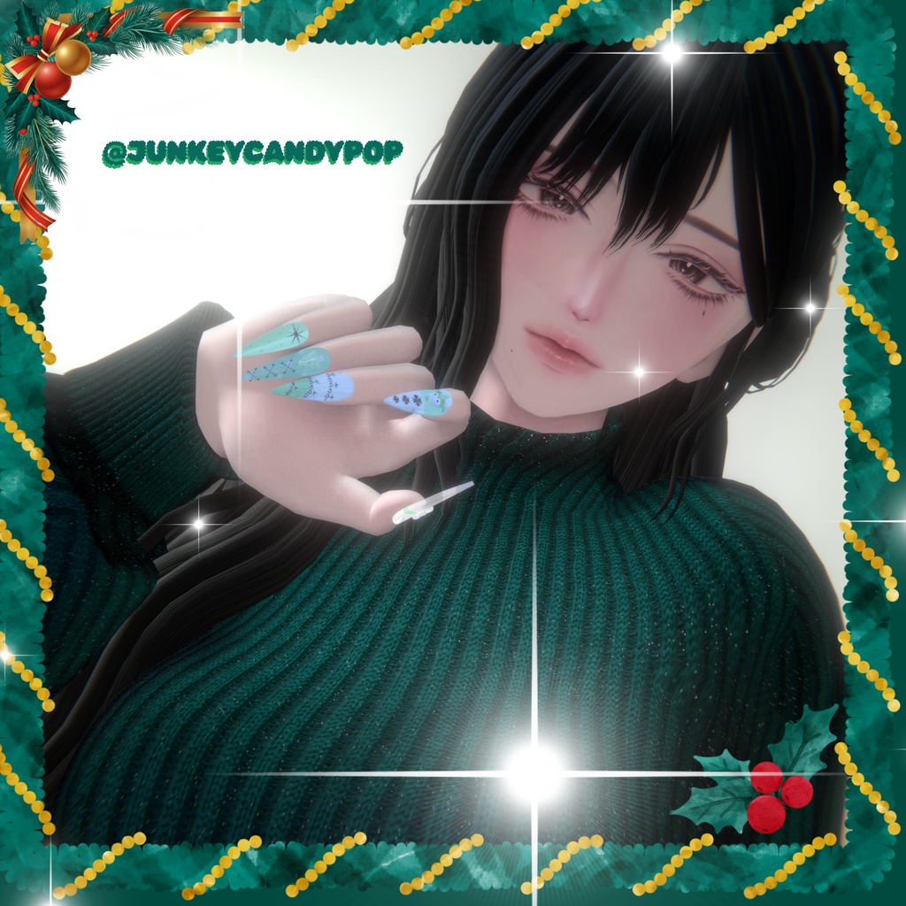 【vrchat用】複数アバター対応⛄くりすます ねいる⛄MA対応】