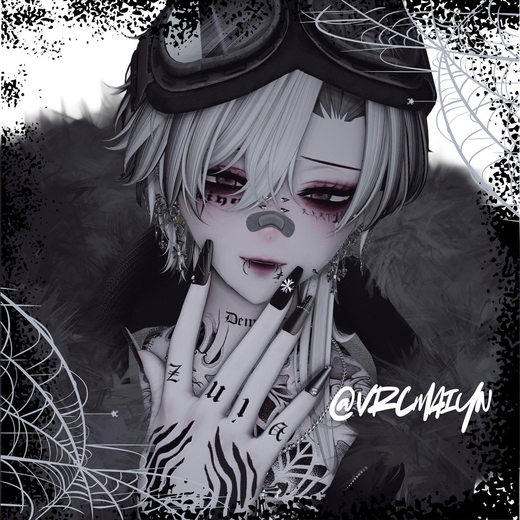 【vrchat用】複数アバター対応 ♥NOX Nail♥ MA対応】