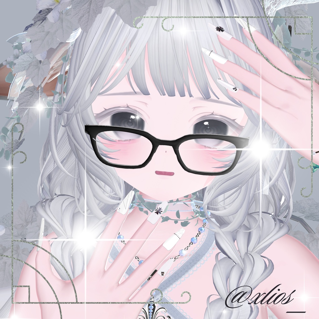 【vrchat用】複数アバター対応 ♥NOX Nail♥ MA対応】