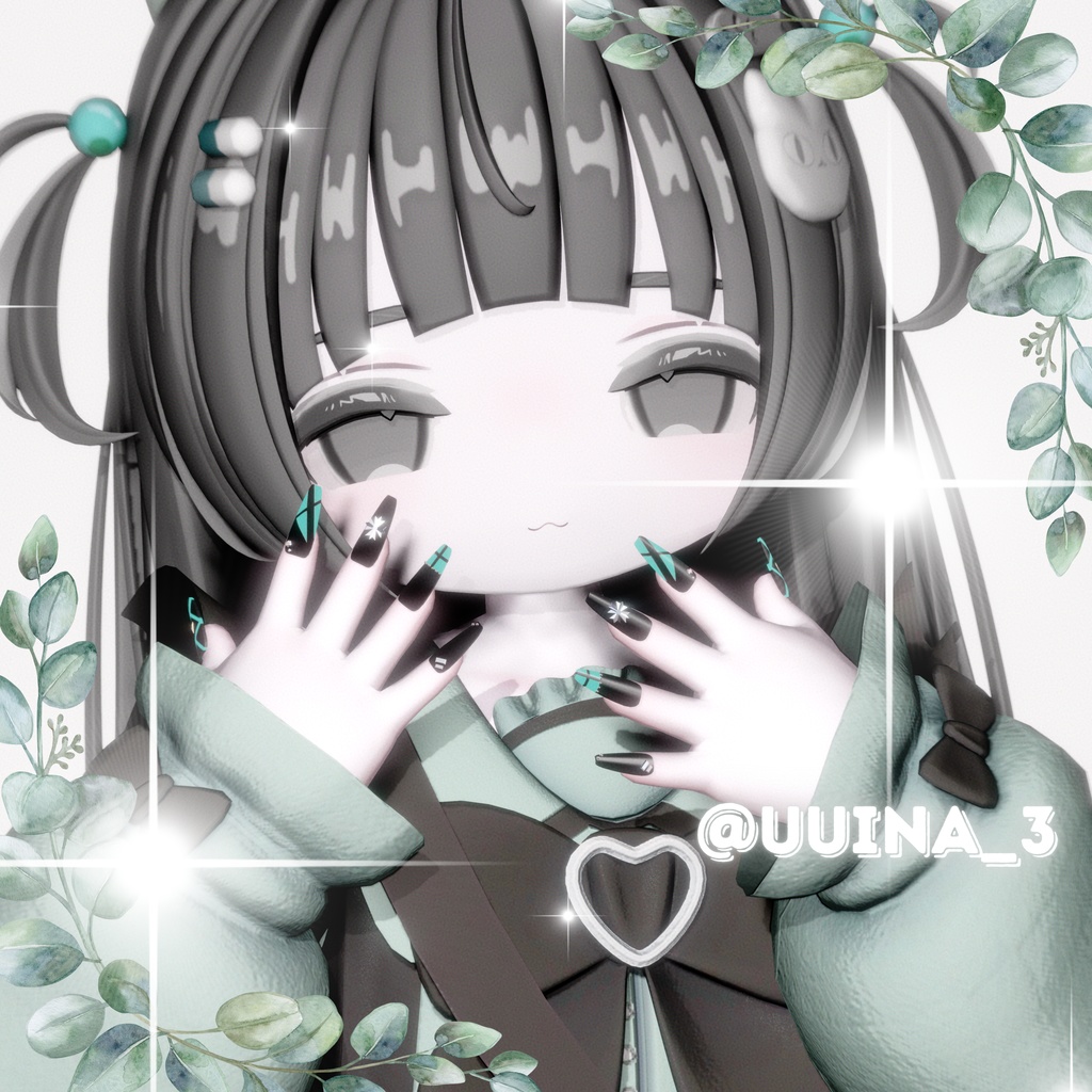 【vrchat用】複数アバター対応 ♥NOX Nail♥ MA対応】