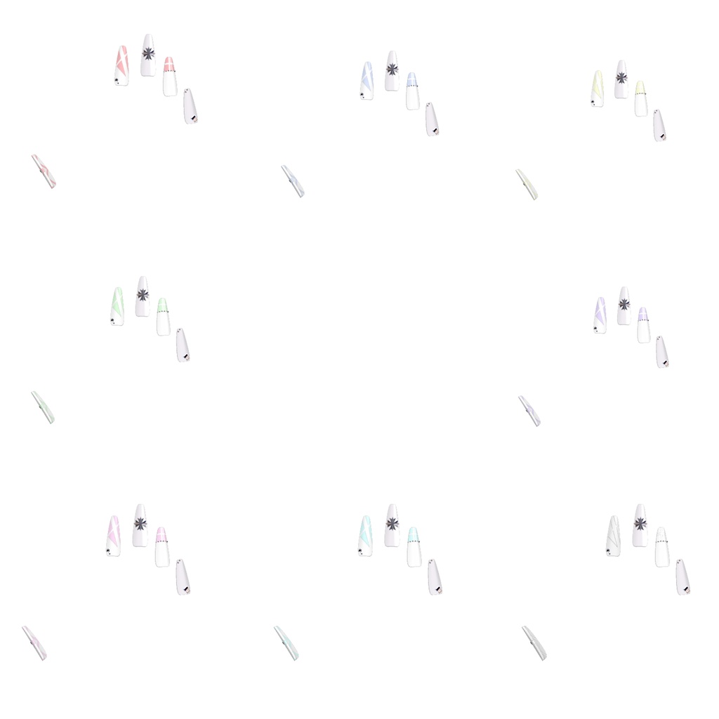 【vrchat用】複数アバター対応 ♥NOX Nail♥ MA対応】