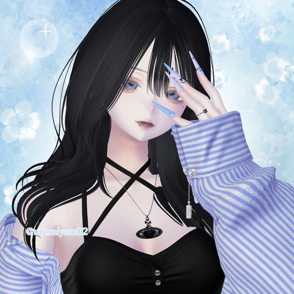 【vrchat用】複数アバター対応🌸🦋Butterfly Blossom Naill🦋🌸MA対応】