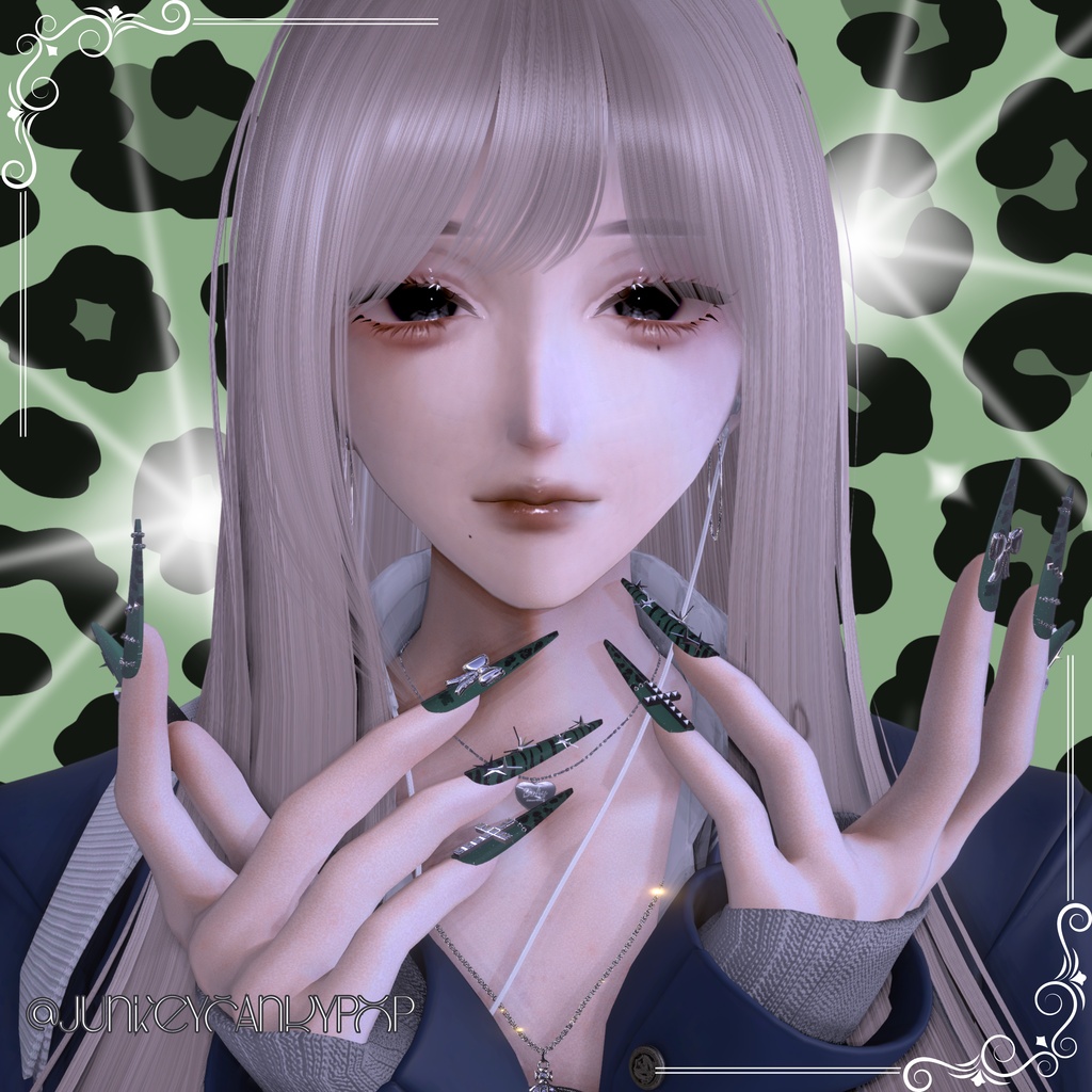 【VRC想定/46アバター対応】【MA対応】 BLACK GALAXY Naill