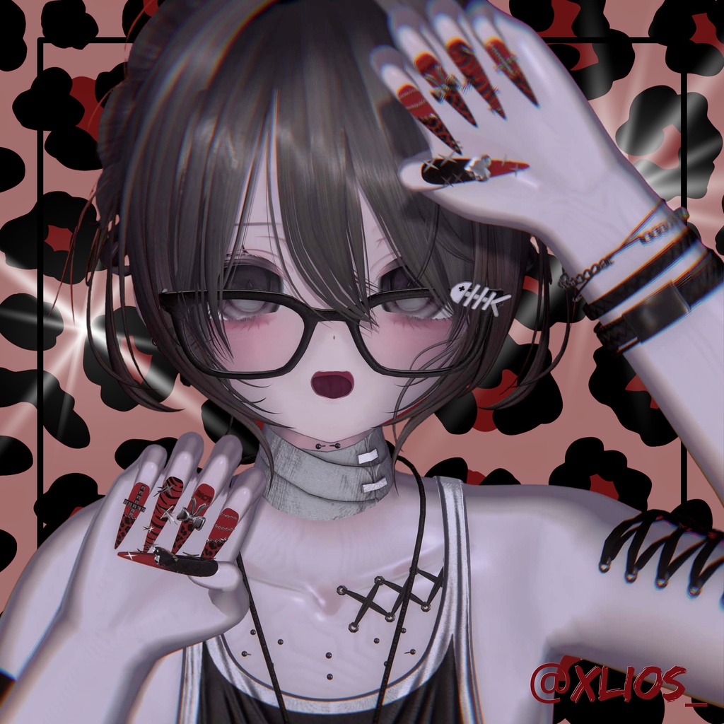 【VRC想定/46アバター対応】【MA対応】 BLACK GALAXY Naill
