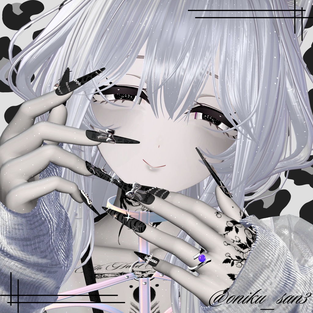 【VRC想定/46アバター対応】【MA対応】 BLACK GALAXY Naill