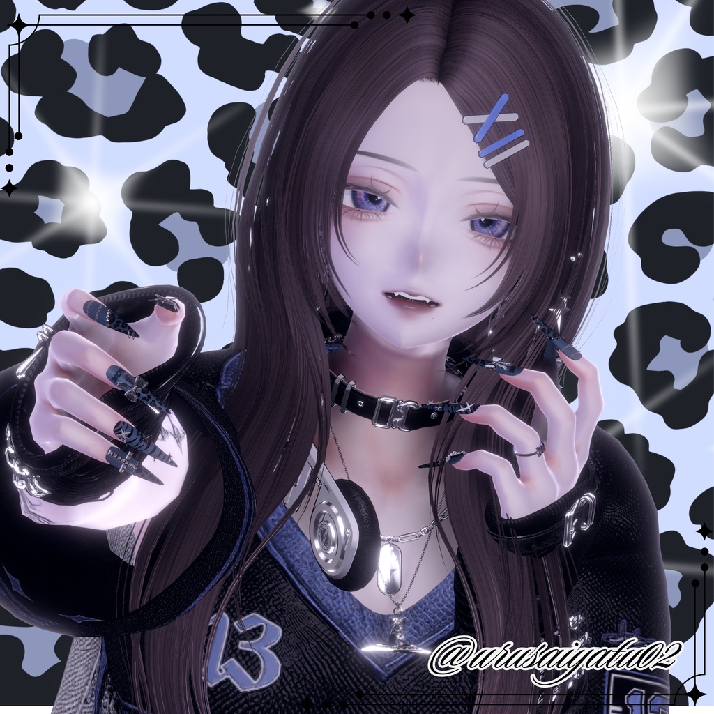 【VRC想定/46アバター対応】【MA対応】 BLACK GALAXY Naill
