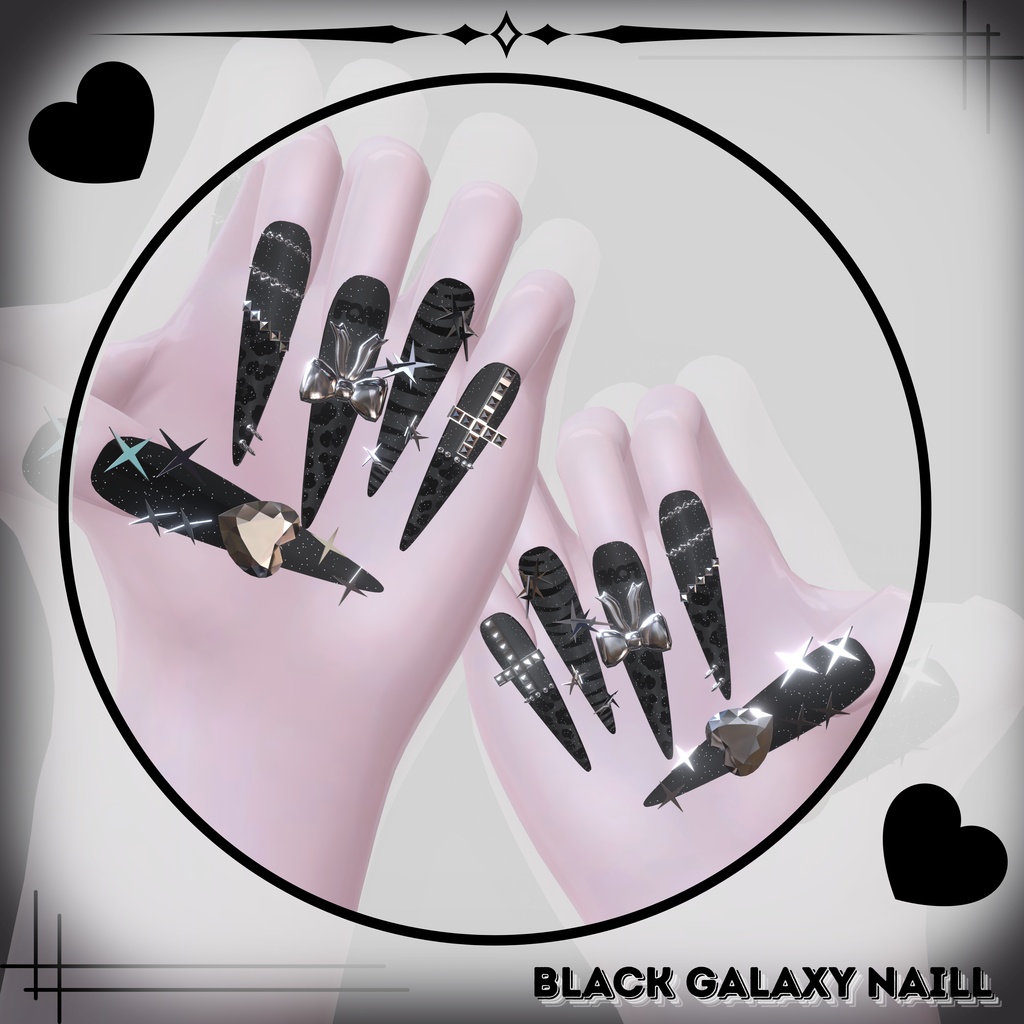 【VRC想定/46アバター対応】【MA対応】 BLACK GALAXY Naill