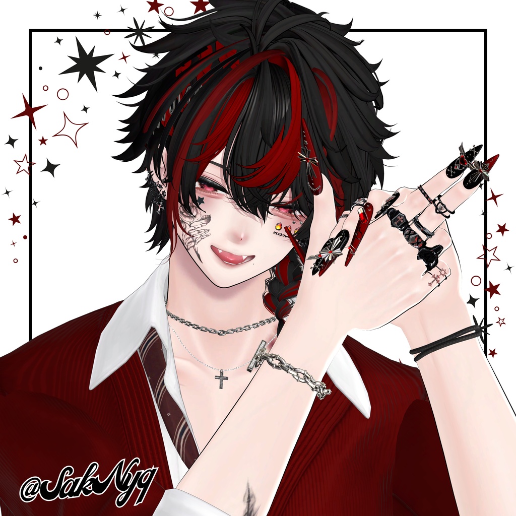 【VRC想定/46アバター対応】【MA対応】BLACK HEAVEN
