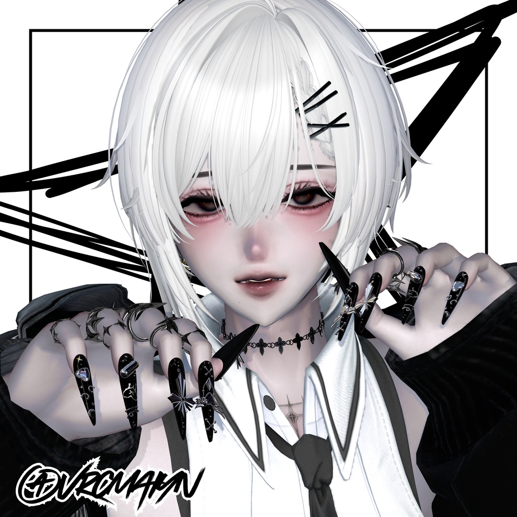 【VRC想定/46アバター対応】【MA対応】BLACK HEAVEN