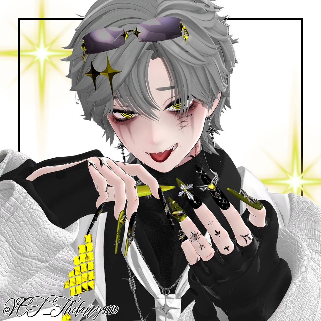 【VRC想定/46アバター対応】【MA対応】BLACK HEAVEN